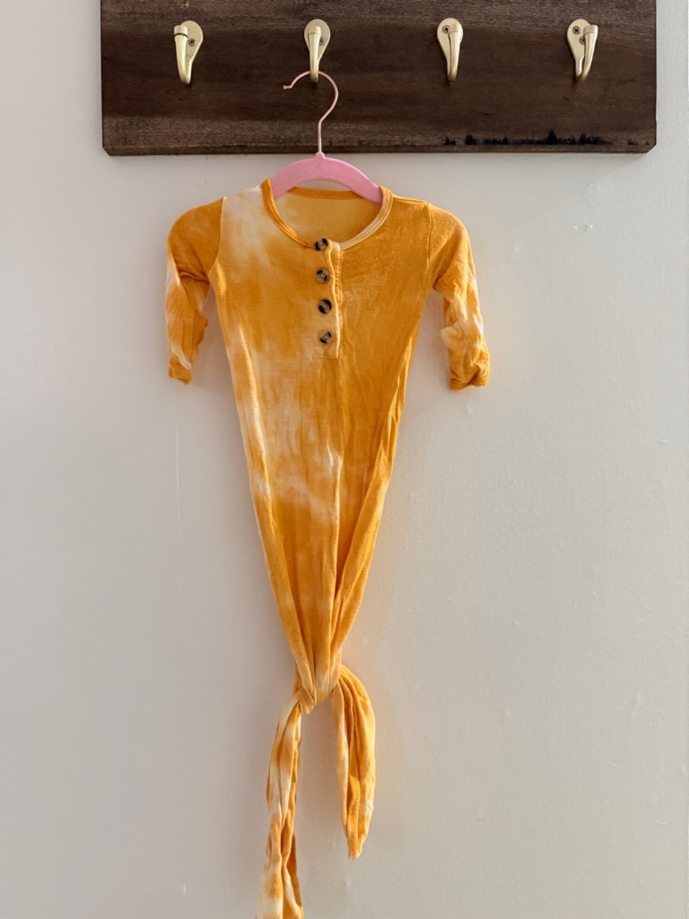 Lou Lou & Company Yellow Tie-Dye Knot Gown